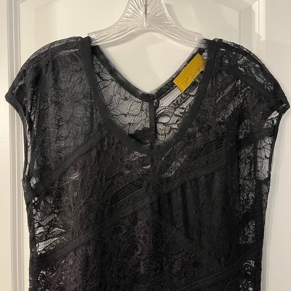 Nicole Miller | Dresses | Nicole Miller Black Lace Dress With Black Slip |  Poshmark
